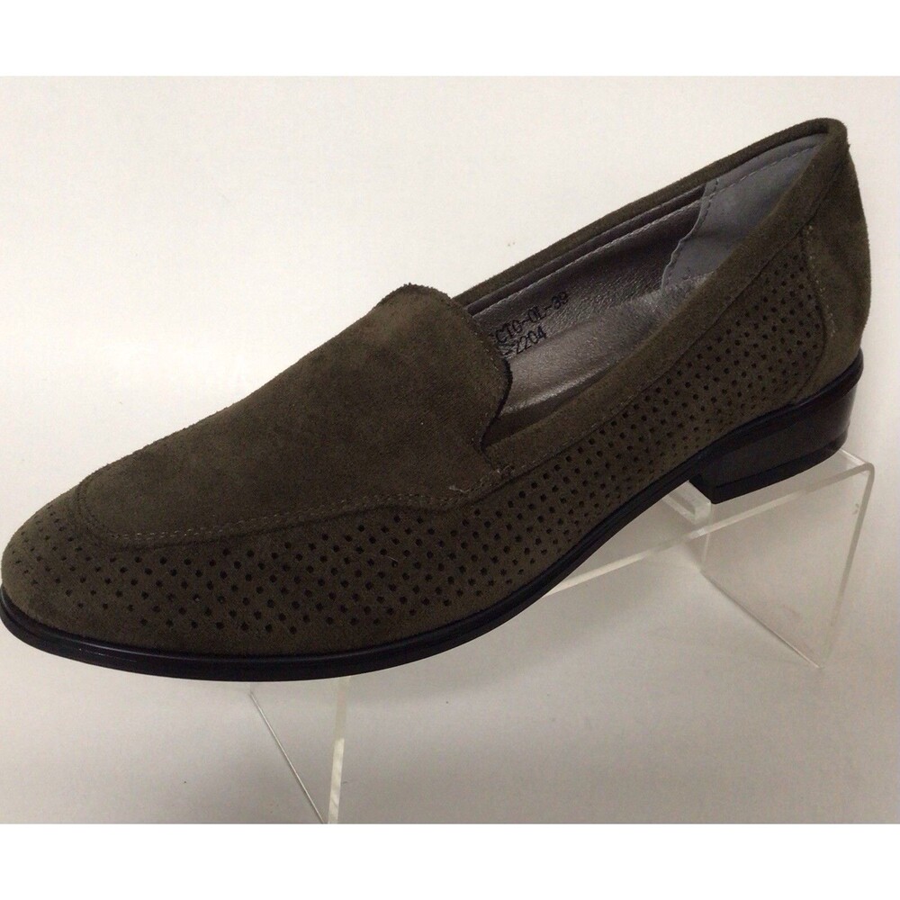 PATRIZIA By Spring Step Perfecto Slip On Perforated Suede Loafers (Size 39)